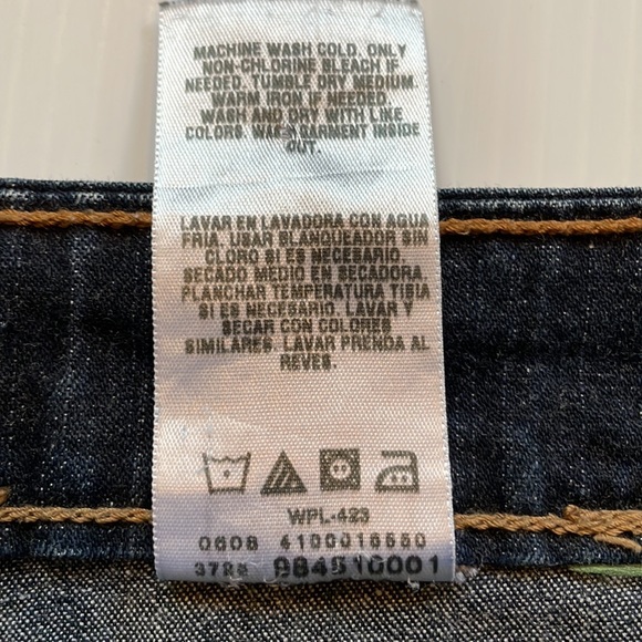 Levi Strauss & Co, at waist, dark wash, bootcut jean, women’s size 14 Short - Picture 12 of 13